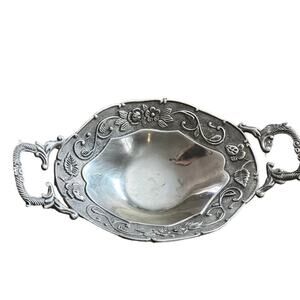 Vintage Godinger Siver Plated Footed Candy Dish